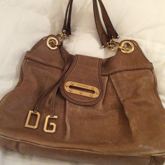 Auth. Dolce & Gabbana Camel Leather Shoulder Bag - Picture 15 of 15